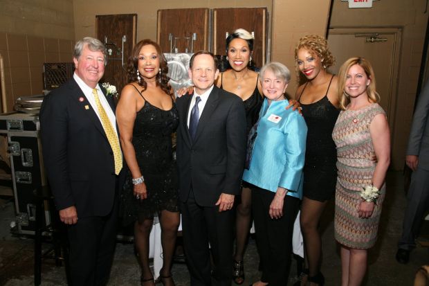 Scott Schnuck, Mayor Slay, Sunny Schaefer, Cat Neville with The Pointer Sisters
